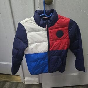 Tommy Hilfiger Kids Colorblock Puffer Jacket - Navy, Red, White